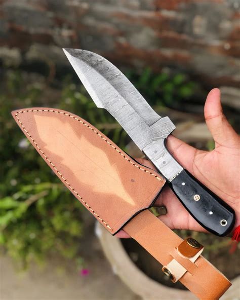 12 Inches Long Blade Massive Bowie Hand Forged Bowie Knife Fixed Blade Knife Hunting And Camping