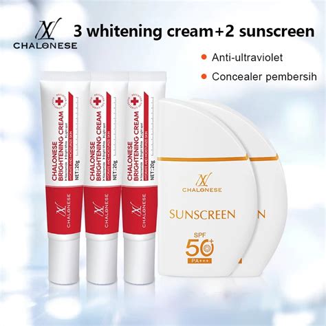 Jual CHALONESE Paket Whitening Freckle Set BPOM Brightening Cream