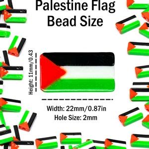 Palestine Flag Kandi Beads Packs Of Or Beads Proceeds