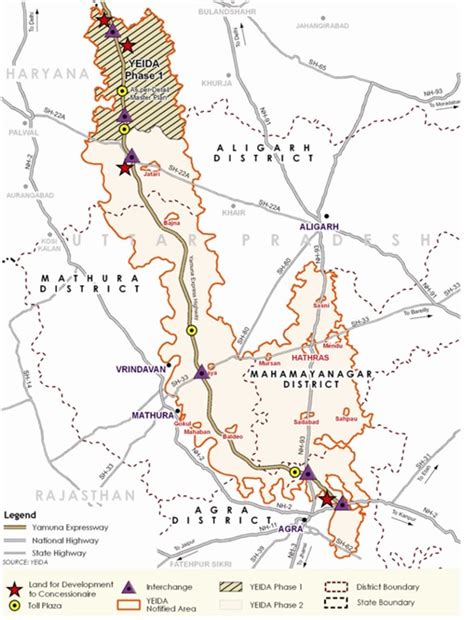 yamuna expressway location map advantages plots locations