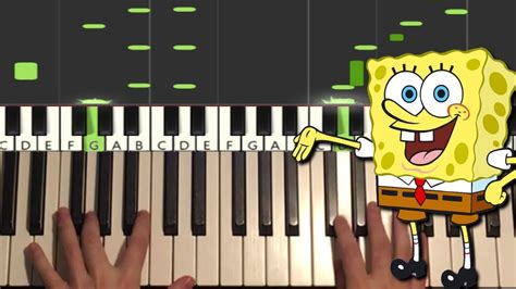 Spongebob Squarepants Tomfoolery Piano Tutorial Lesson Youtube