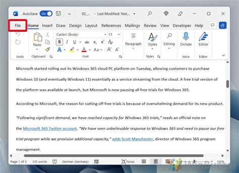 How To Enable Autosave In Word To Never Lose Your Edits