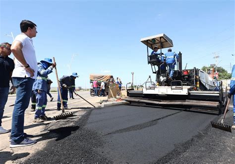 Simão Durando acompanha início da construção de via de acesso ao