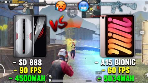 Red Magic 6 Pro Vs Ipad Mini 6 😱 Pubg Tdm Test 🔥 Android 90 Fps Vs