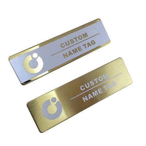 Gold Metal Name Plate