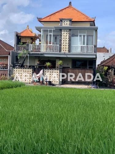 Jual Rumah Style Bali Modern Hadap Barat View Sawah Lantai Kamar