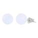 Lorraine Fiery White Opal Ball Stud Earrings 14K White Gold Etsy