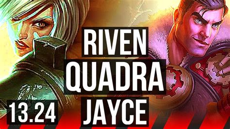 RIVEN Vs JAYCE TOP Quadra Godlike 11 3 6 Rank 12 Riven NA