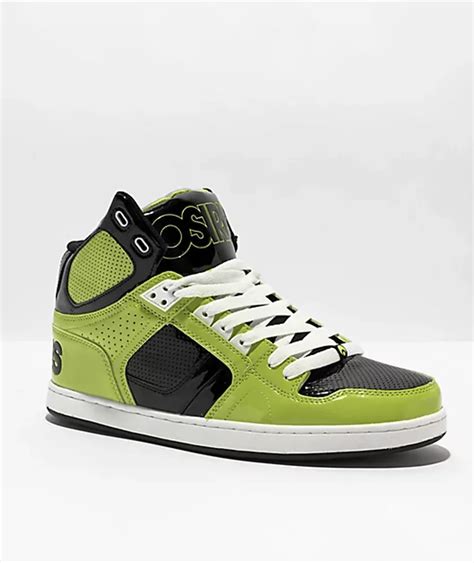 Osiris NYC 83 CLK Lime Black White Skate Shoes Mall Of America