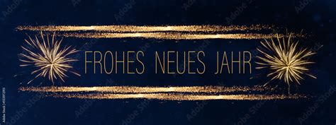 Frohes Neues Jahr 2024 Silvester Neujahr Feiertag Banner Grußkarte Illustration Goldenes