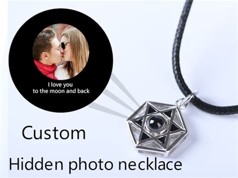 Hidden Photo Necklace Personalized Necklace Customized Your Etsy