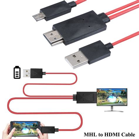 Cabo Mhl Usb Hdmi Para Ligar Celular Na Tv Shopee Brasil