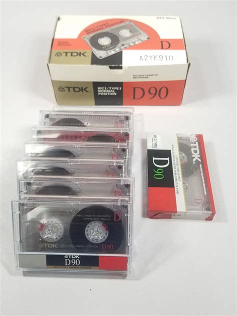 Blank Cassette Tapes Tdk D Iec Type Normal Position Etsy