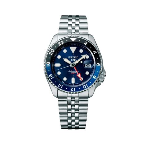 Reloj Seiko 5 Sports Style GMT Azul 42 5mm SSK003K1