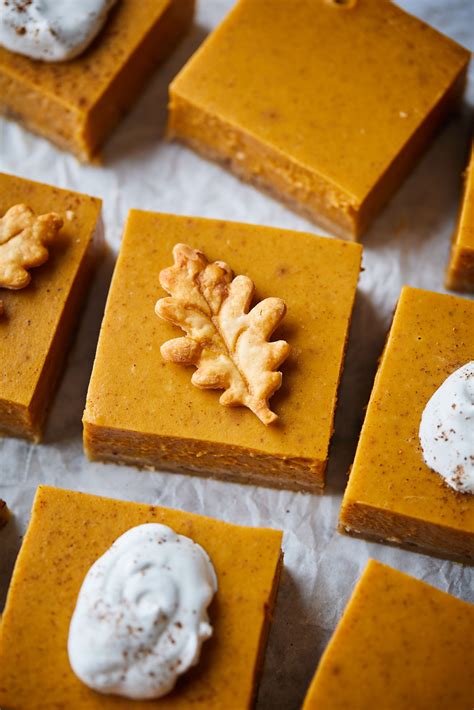 Creamy Pumpkin Pie Bars Olive Mango