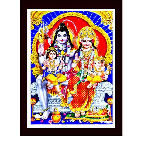 Buy Suninow Shiv Parivar Photo Frame God Goddess Religious Framed