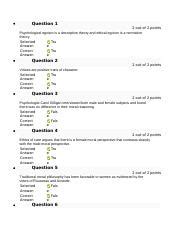 Phil Wk Quiz Docx Question Out Of Points Psychological