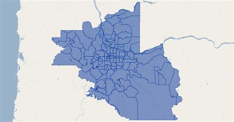 Multnomah County Oregon Zip Codes Gis Map Data Multnomah County