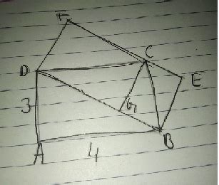 Two Rectangles ABCD And DBEF Are Shown In The Figure The Area Of