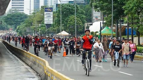 Suasana Car Free Day Usai Libur Lebaran Tempo Co