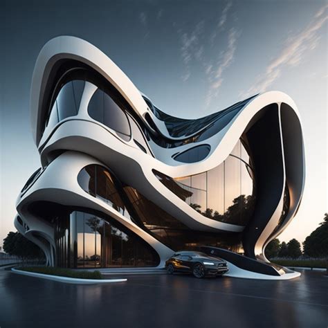 Premium AI Image | Unique Building Architecture Design