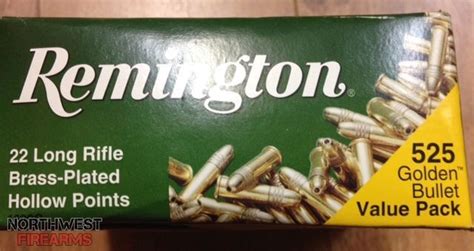 Remington Golden Bullet 22 Long Rifle 36 Grain Plated Lead Hollow Point Box Of 525 Northwest