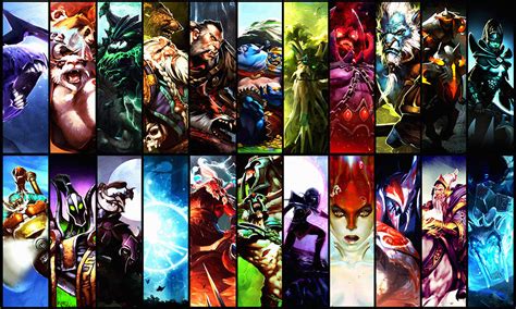 Dota 2 Heroes Characters Poster – My Hot Posters