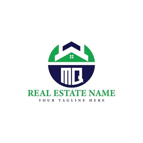 premium vector green  blue real estate branding logo