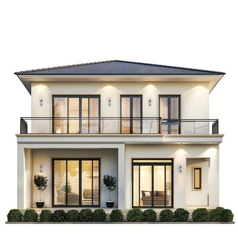 premium image  modern  story house exterior  tanat