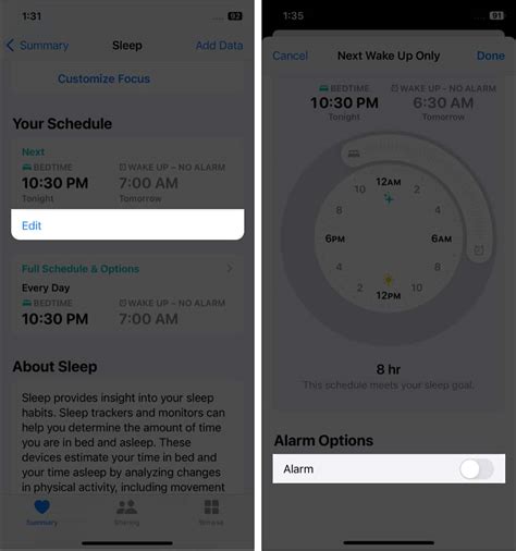 Comment supprimer les horaires de sommeil dans l application Santé sur