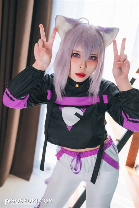 Okayu Nekomata Hololive Tokar 浵卡 naked cosplay asian 33 photos