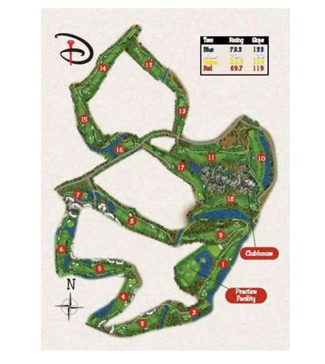 Walt Disney World Golf Map and Brochure (2023 - 2024 ...