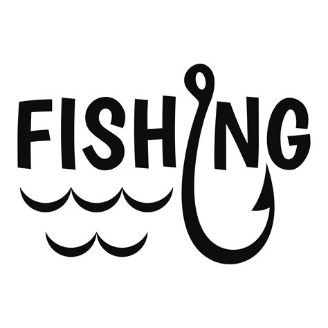 Lake Fishing Hook Logo Simple Style 14608129 Vector Art At Vecteezy