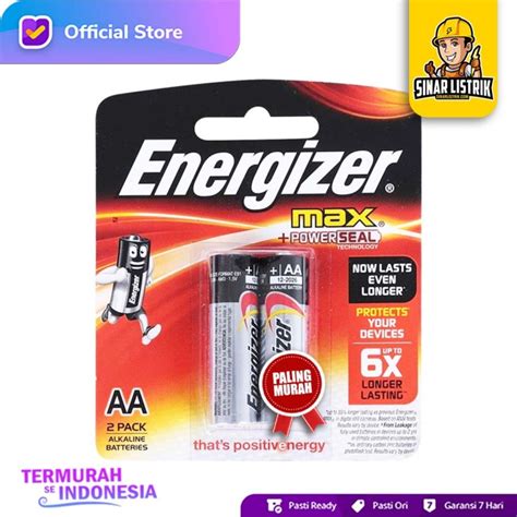 Baterai Energizer Max Type E Aa Batrai E Aa Energizer Max