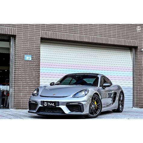 Twl台灣碳纖 Porsche 718 台灣製造 Gt4前保桿 前保 Gts Boxster Cayman Spyder 蝦皮購物