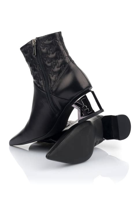 KotnÍkovÁ Obuv Karl Lagerfeld K Blok Monogram Ankle Zip Boot Black Lthr Vermont Cz