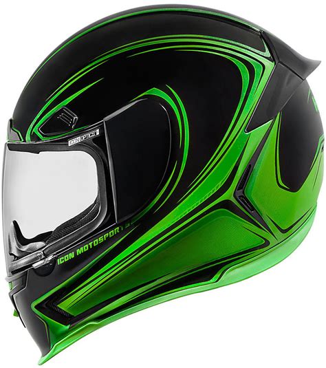 Helmet Moto Integral Fiber Icon Airframe Pro Halo Green For Sale Online