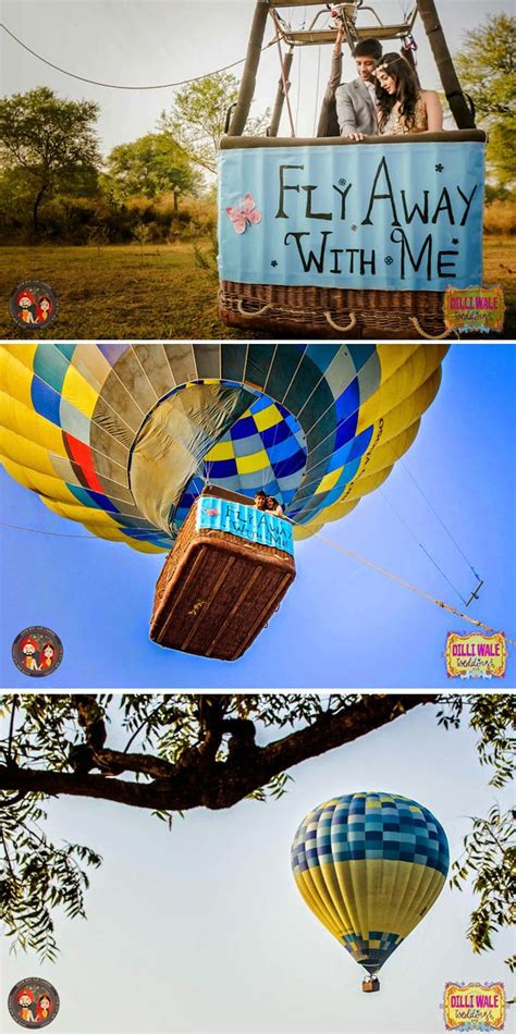 Hot Air Balloon Pre Wedding PhotoShoot A One Of Its Kind