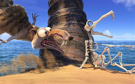 1920x1080px | free download | HD wallpaper: Scrat and Skeleton, ice age ...