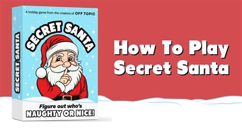 How To Play Secret Santa Detective Game Youtube