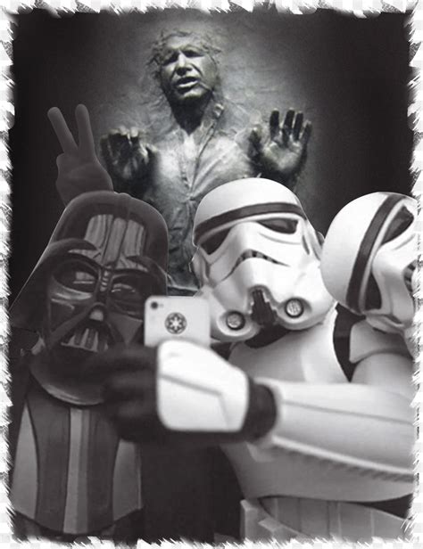 Star Wars Darth Vader And Stormtroopers Selfie In Han Solo Stormtrooper