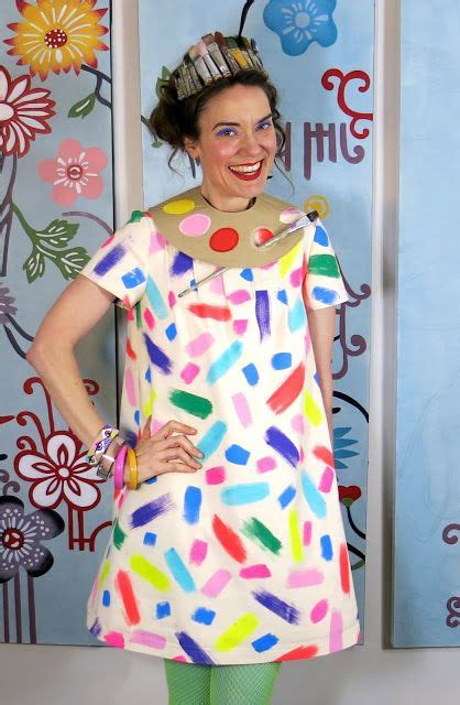 Cassie Stephens Diy The Palette Dress Love The Crown Crazy Dresses Teacher Dresses Art