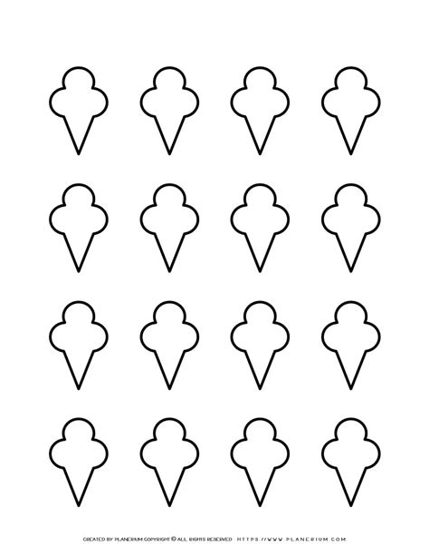 Ice Cream Cone Template Printable