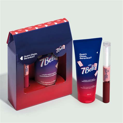 Kit QDB 7Belo Batom Duo Gloss 4ml Loção Corporal 100ml O Boticário