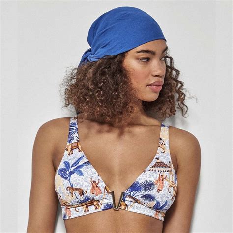 Sujetador Bikini Triangular Estampado Africano Gisela