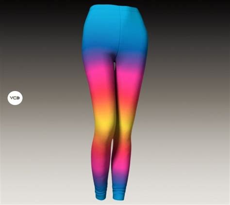 Rainbow Leggings Colorful Ombre Yoga Leggings Womens Yoga Pants Workout