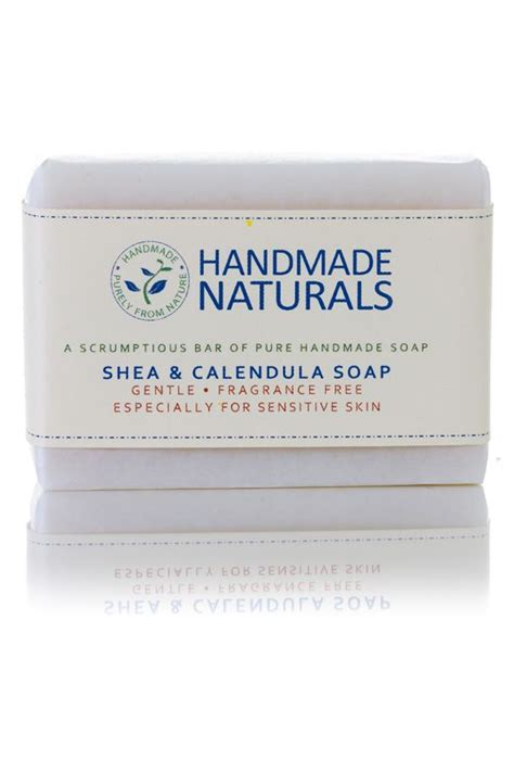 Pure Handmade Shea And Calendula Soap For Sensitive Skin 100 Gr Organic