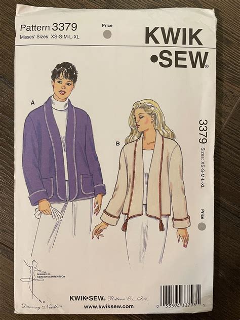 Kwik Sew Pattern Uncut Vintage S Shawl Collar Cardigans