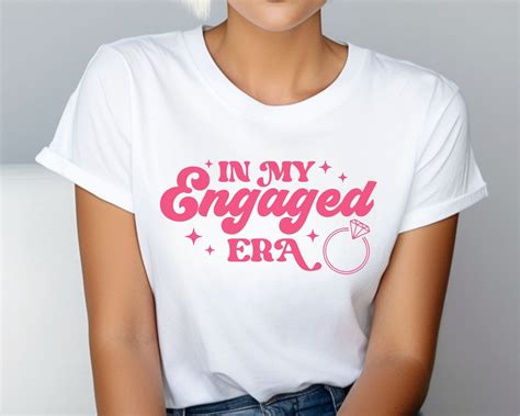 In My Engaged Era T Shirt Engaged Comfort Color Shirt Engaged Shirt Trendy Engaged Era Shirt