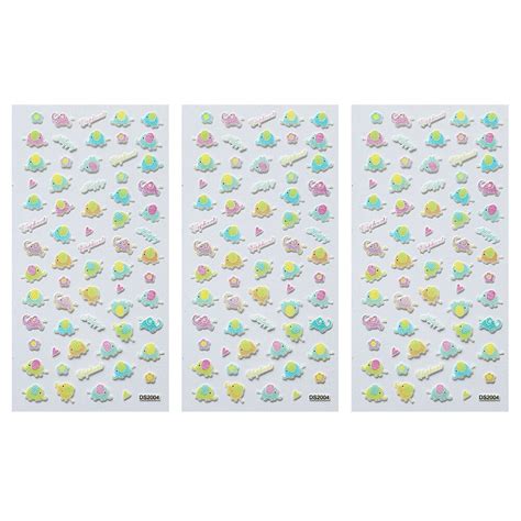 nail stickers 3 Sheets of Kids Nail Art Stickers Cartoon Lovely ...